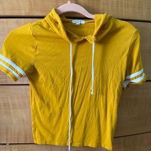 Worn a few times. It will come washed and ironed.